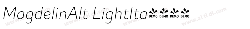 MagdelinAlt LightIta字体转换